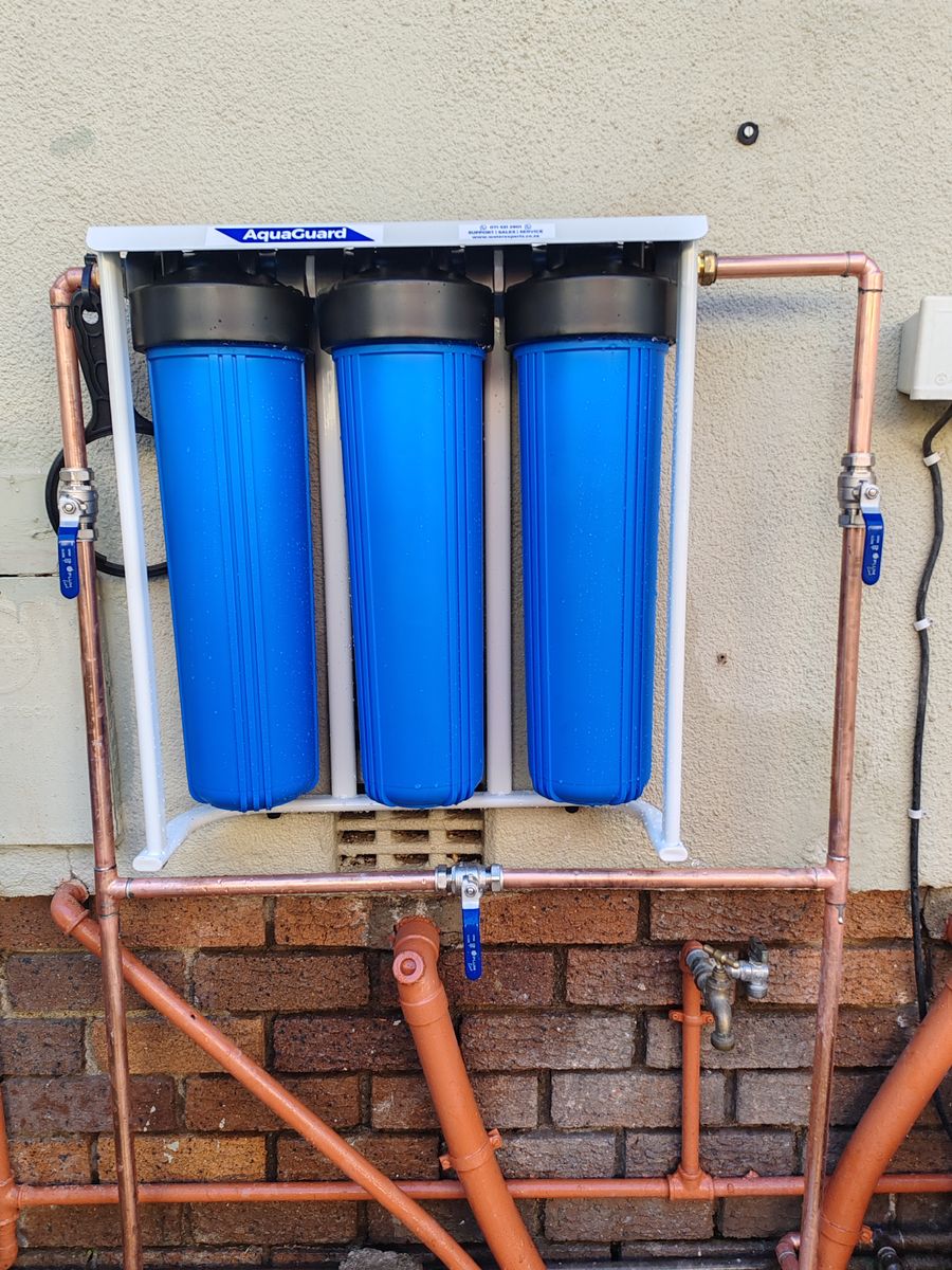 Multi-stage water filter system installed in Northcliff home