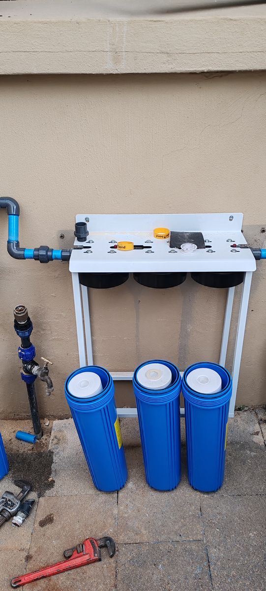 Water filter plumbing connections completed by Andy Plumbers