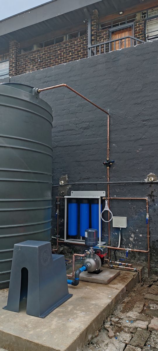 Completed reverse osmosis water filter installation in Randburg