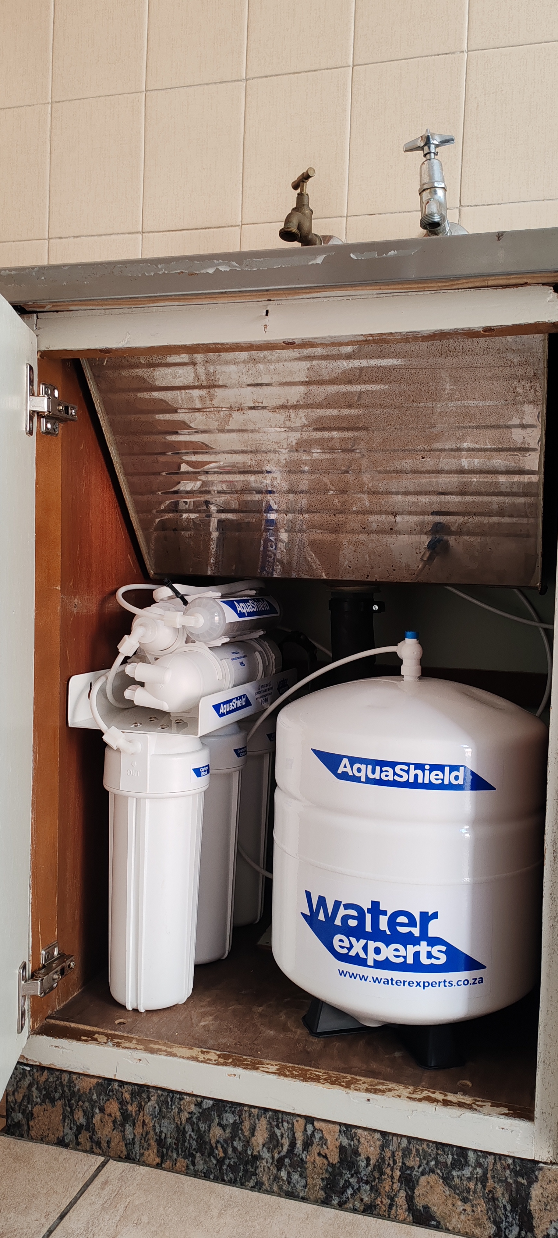 Tidy AquaShield RO install