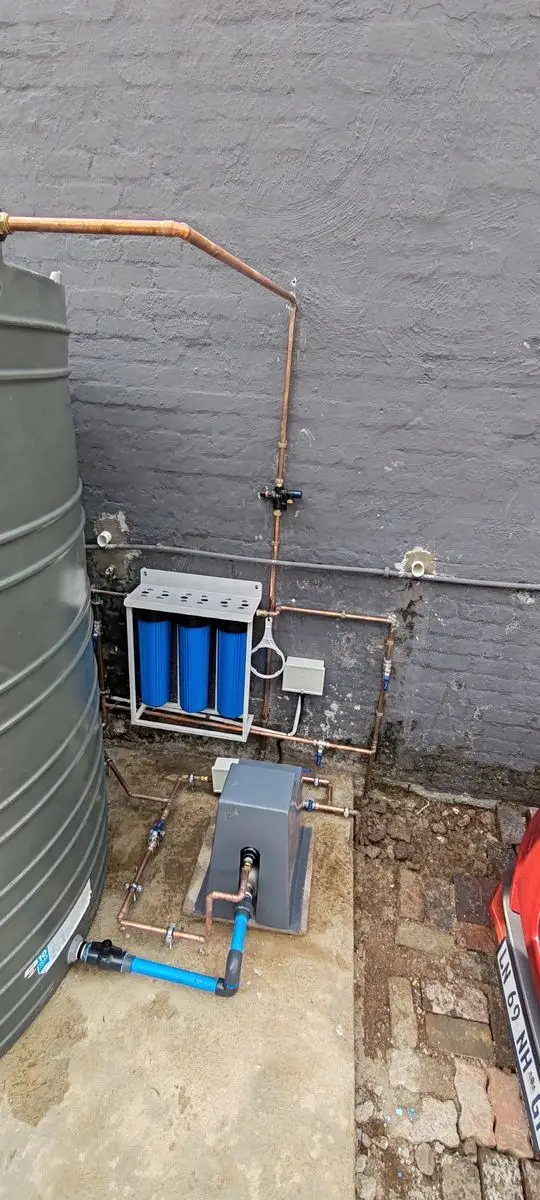 Pressure system installation for Randburg home
